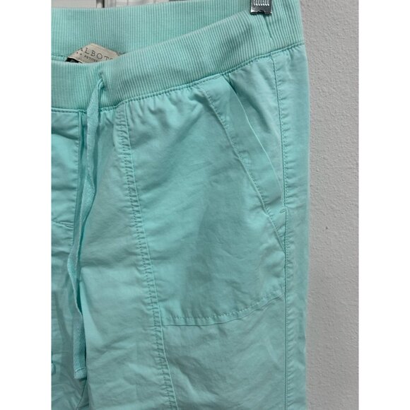 Talbots Petite Womens Turquoise Cropped Pants Size 6P Adjustable Hem Coastal - Picture 5 of 11